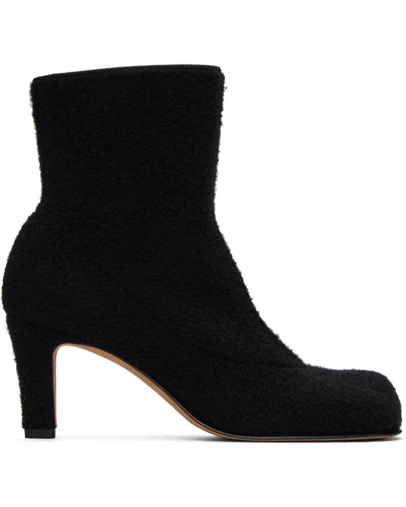 Bottega Veneta Black Wool Bouclé Boots 1000