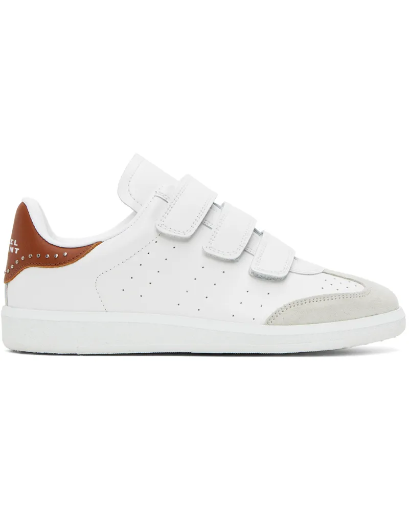 Isabel Marant White & Brown Beth Sneakers 23nl
