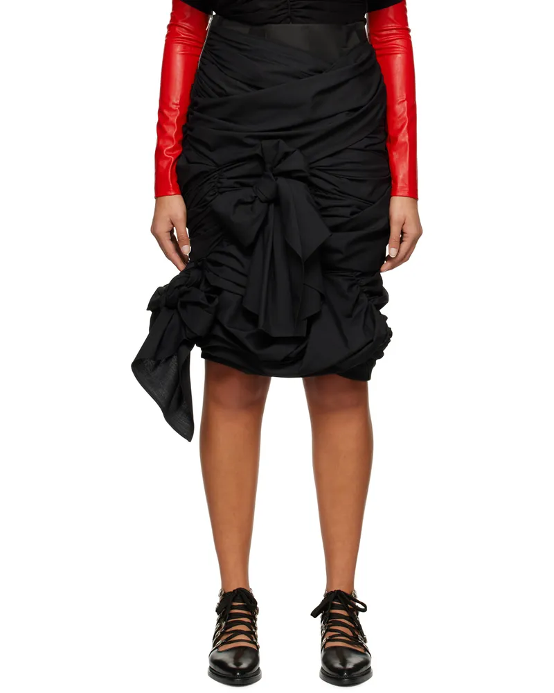 TAO Black Bow Midi Skirt 1