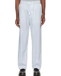 Rag & Bone Blue & White Bradford Trousers Blustripe