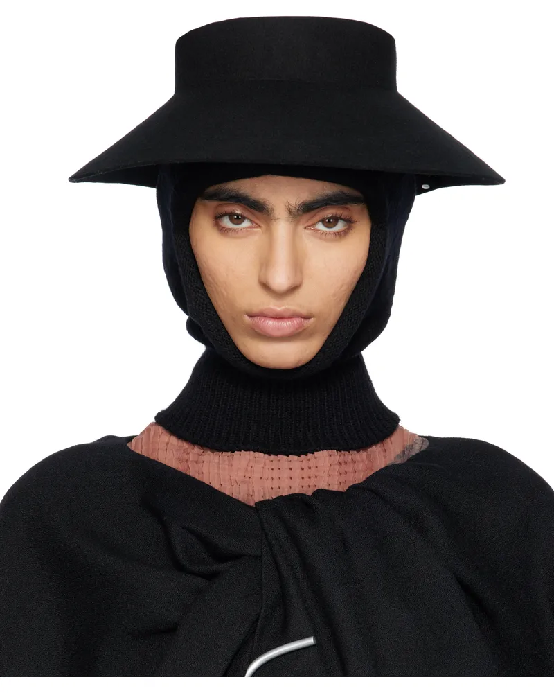 Issey Miyake Black Petal Cap 15