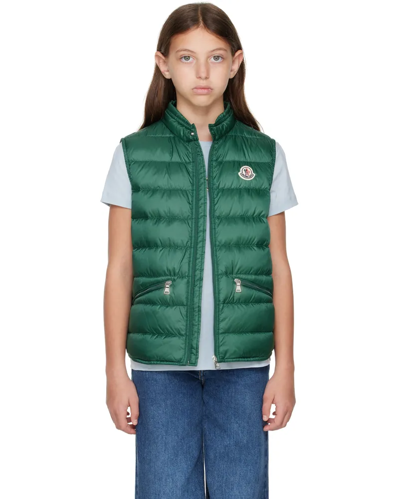 Moncler Big Kids Green Gui Packable Down Vest 84l