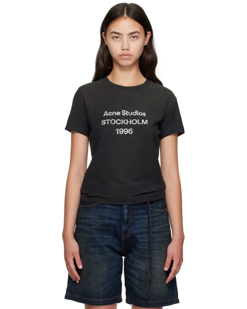 Acne Studios Black Logo T-shirt Bm0