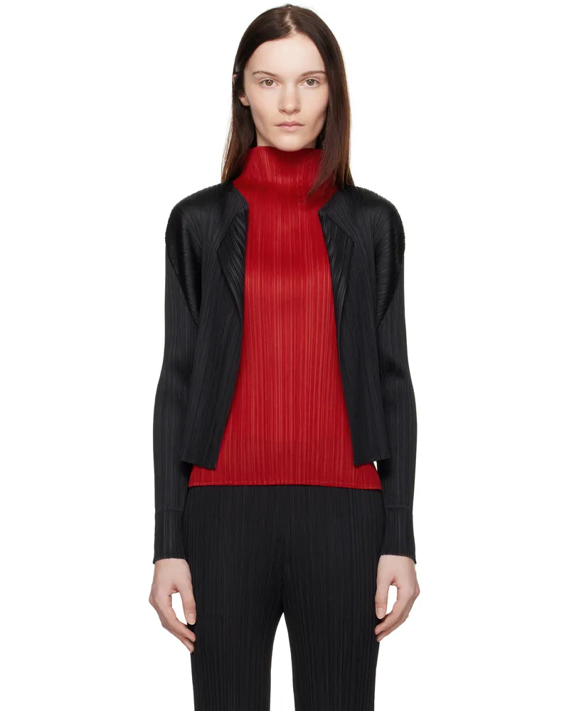 Issey Miyake Black Monthly Colors November Cardigan 15