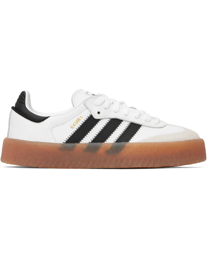 adidas White & Black Sambae Sneakers Ftwr
