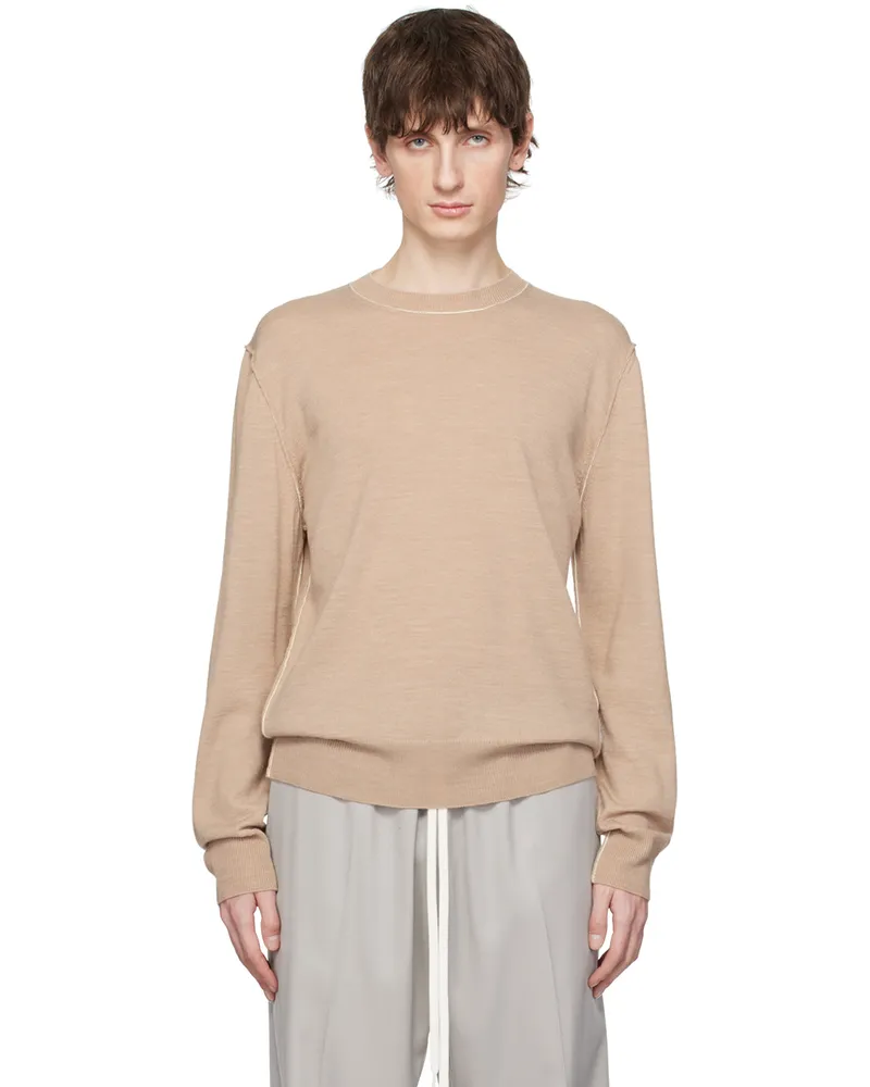 Maison Margiela Beige Inverted Seams Sweater 119