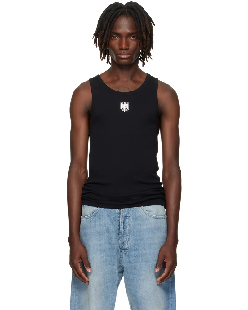 VETEMENTS Black Eagle Tank Top Black
