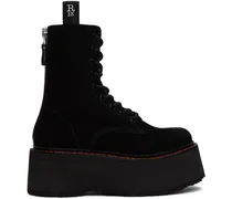 Black Double Stack Boots