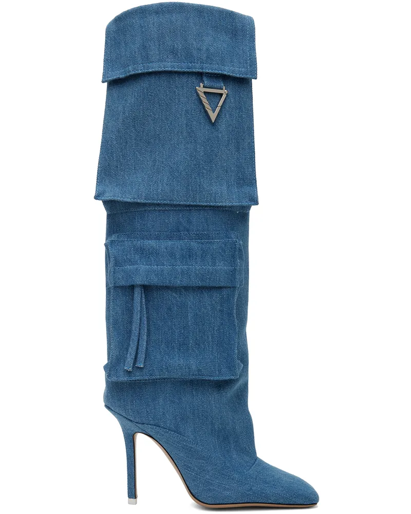ATTICO Blue Sienna Boots 045
