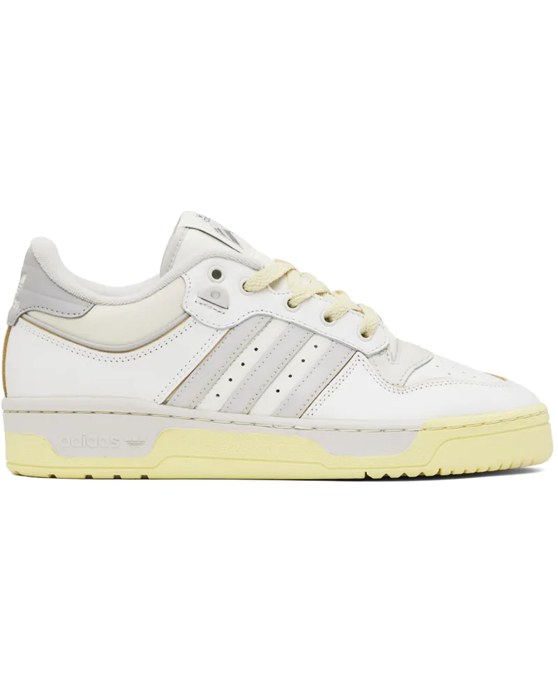 adidas White & Beige Rivalry Low 86 Sneakers Ftwr