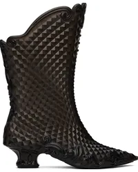 Y/PROJECT Black Melissa Edition Court Boots Black