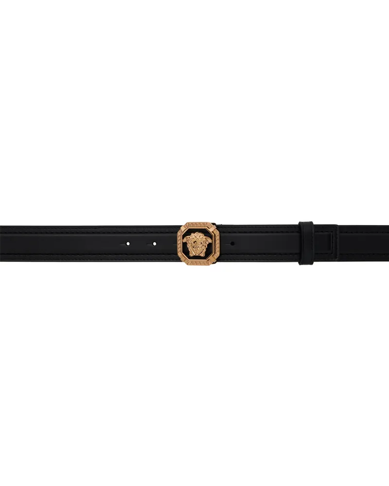 Versace Black 'La Medusa' Leather Belt 1b00v-black-versace