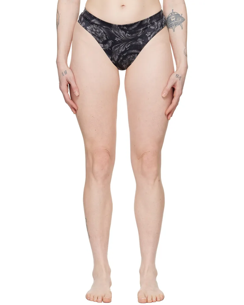 Versace Black Barocco Briefs 5bc10-black