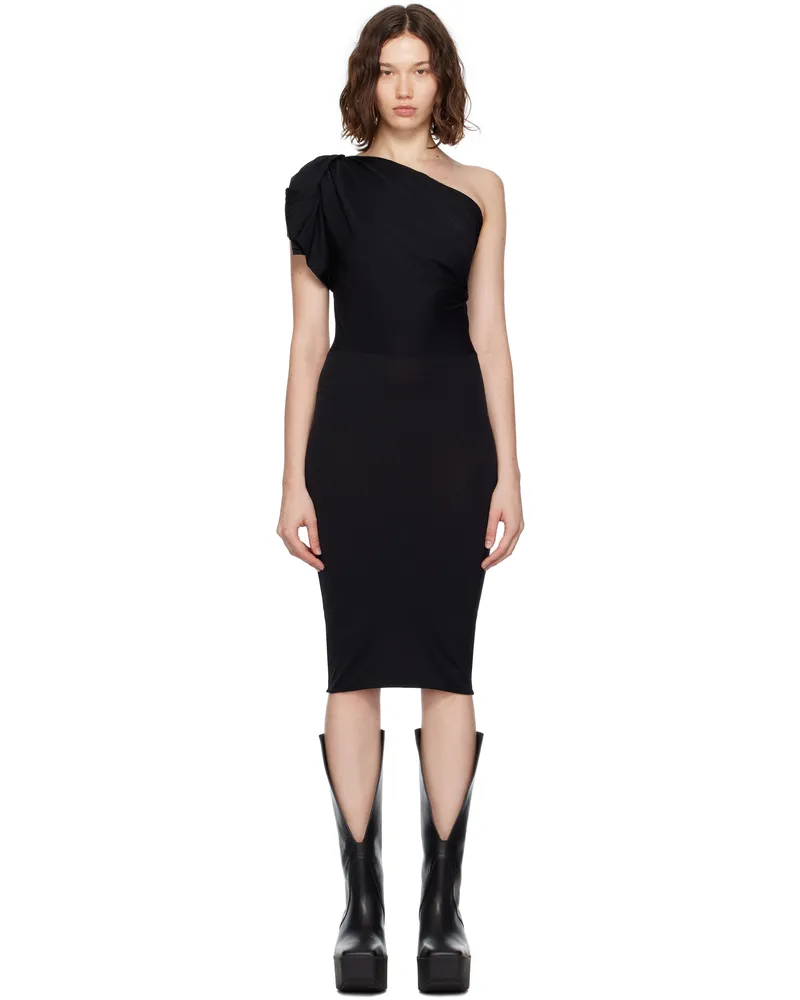 Rick Owens Black Concordians Twist Minidress 09