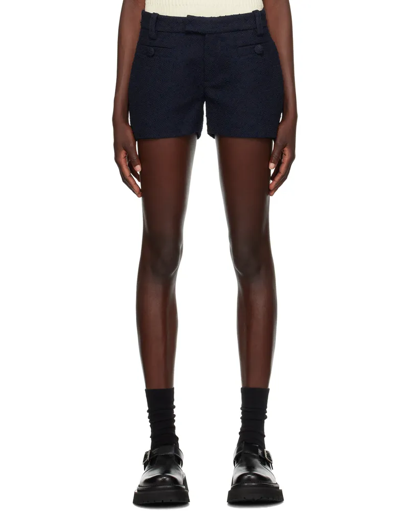 AMI Paris Navy Mini Shorts 491