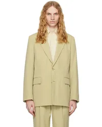 AURALEE Khaki Light Wool Max Gabardine Blazer Light