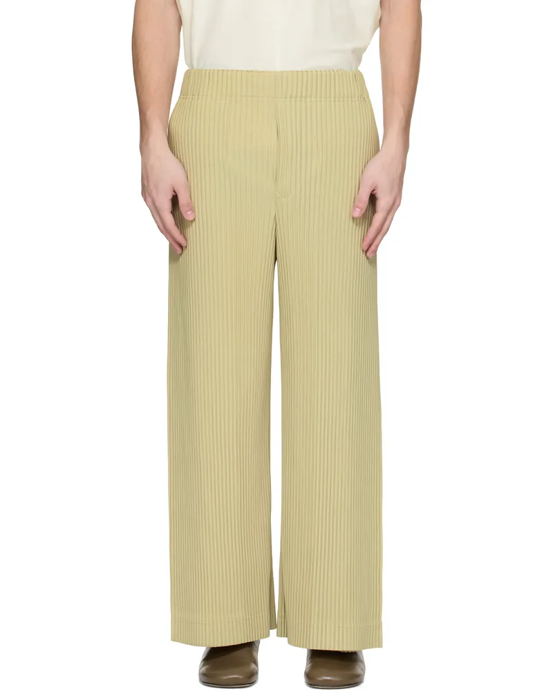 Issey Miyake Green Monthly Color May Trousers 42-dry