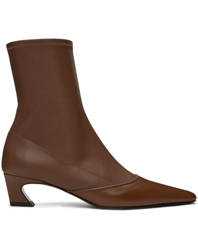 Acne Studios Brown Heeled Ankle Boots 295