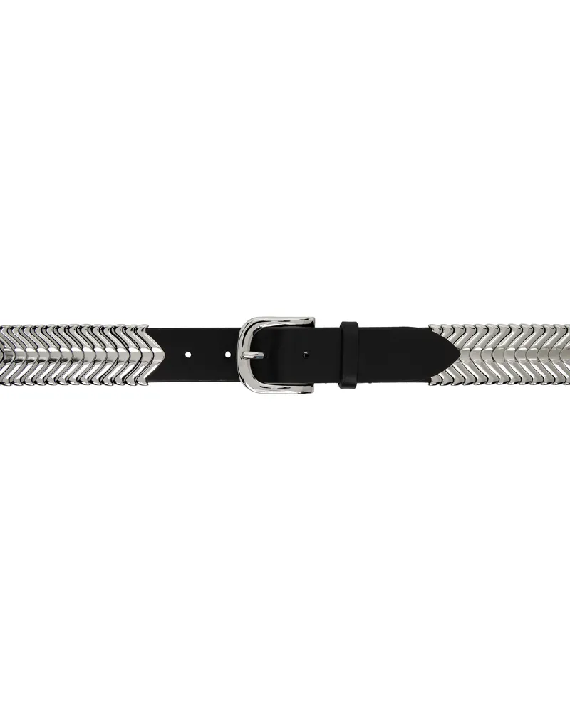 Isabel Marant Black & Silver Tehora Belt Bksi