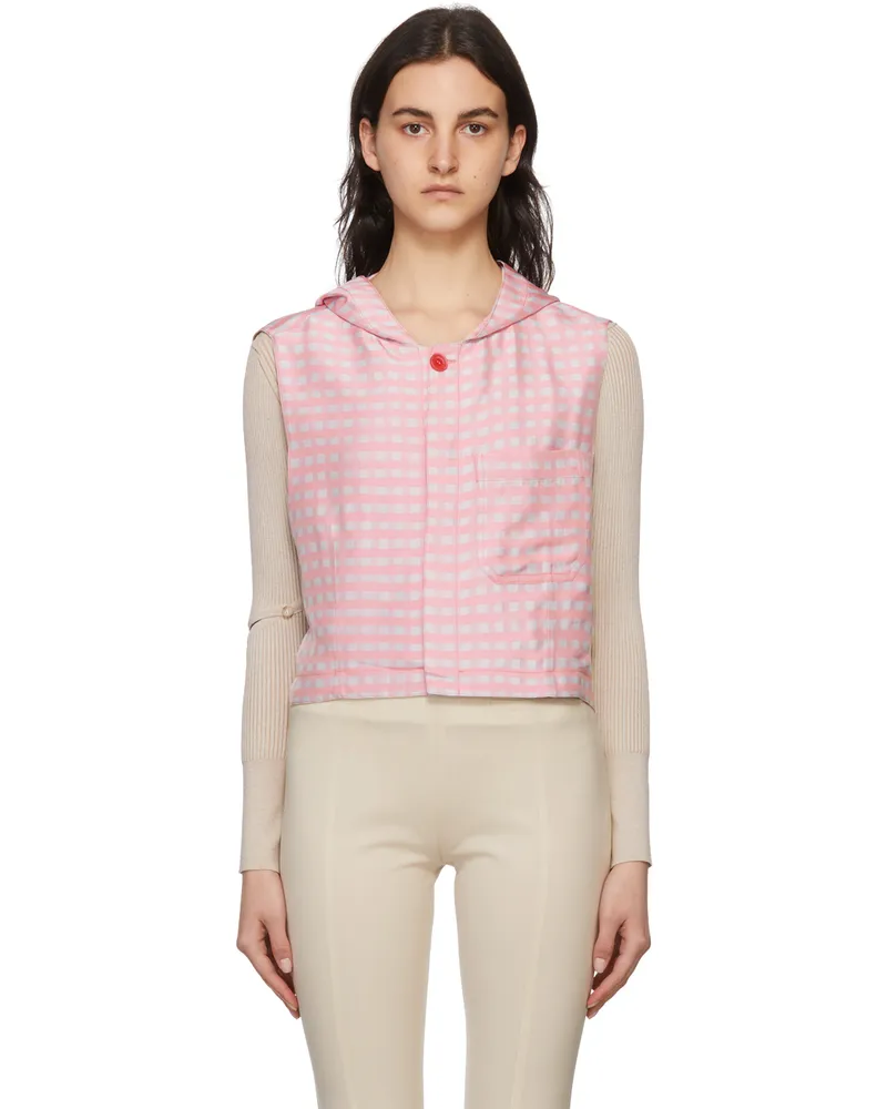 Jacquemus Pink & Grey 'Le Gilet Rosa' Vest 4ah