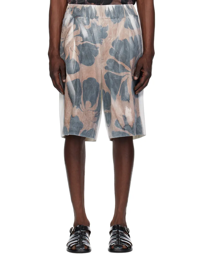 Dries van Noten Multicolor Printed Shorts Dessin