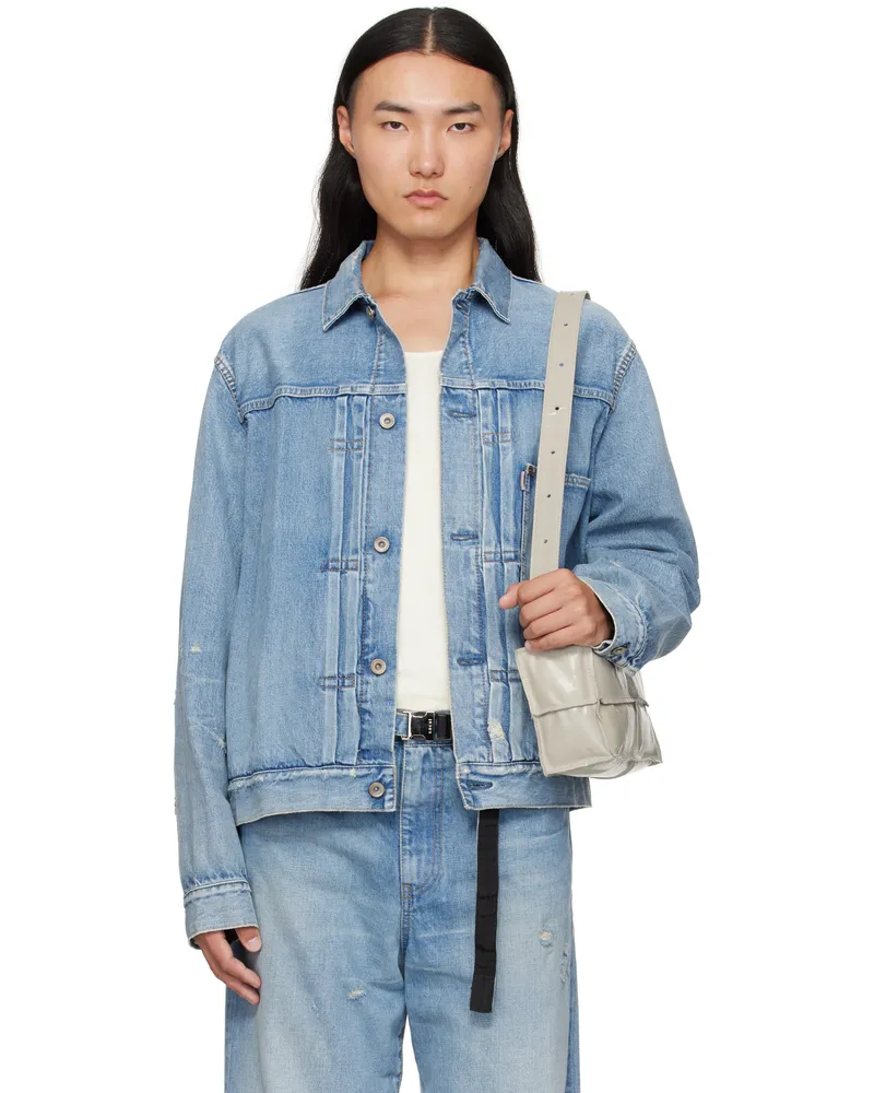 Sacai Blue BEYONDEXX Denim Jacket 451