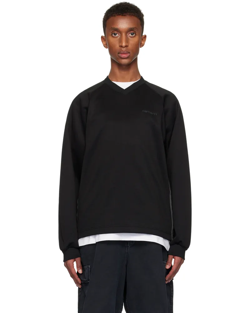 Carhartt WIP Black Bolan V-Neck Sweatshirt 2f1xx