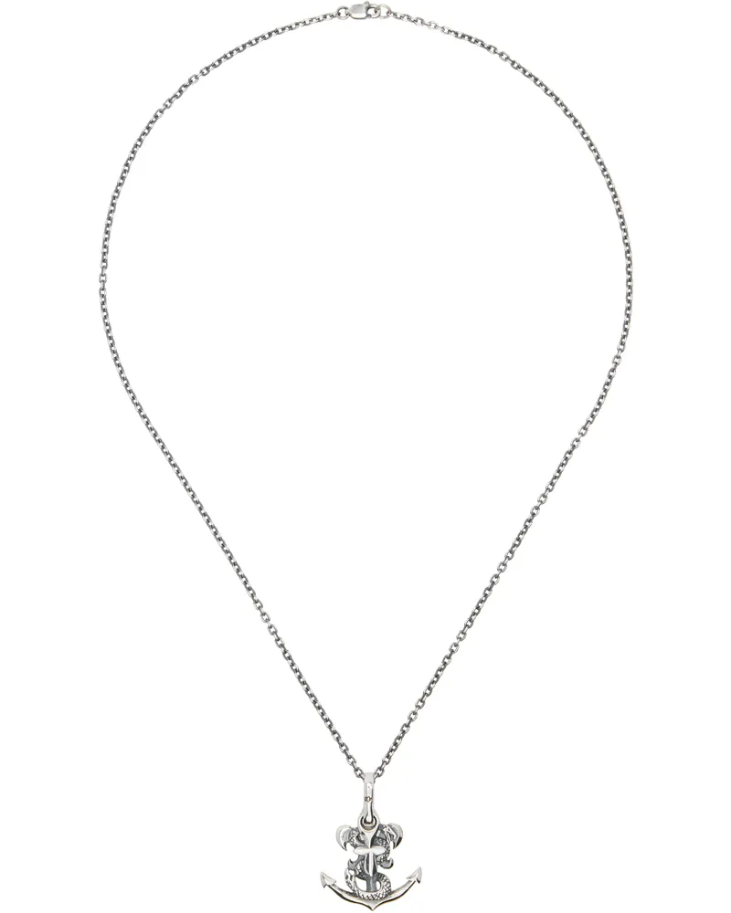 Yohji Yamamoto Snake Anchor Pendant Necklace 1