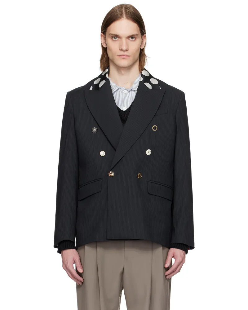Charles Jeffrey Loverboy Navy Edinburgh Blazer Navy