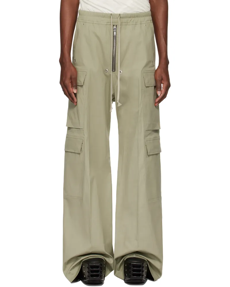 Rick Owens Green Hollywood Cargobela Cargo Pants 15