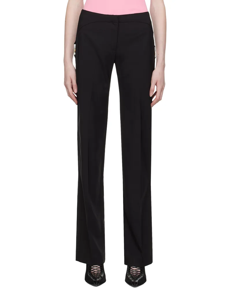 1017 ALYX 9SM Black Tailoring Buckle Trousers Blk0001
