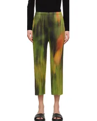 Issey Miyake Multicolor Turnip & Spinach Trousers Spinach