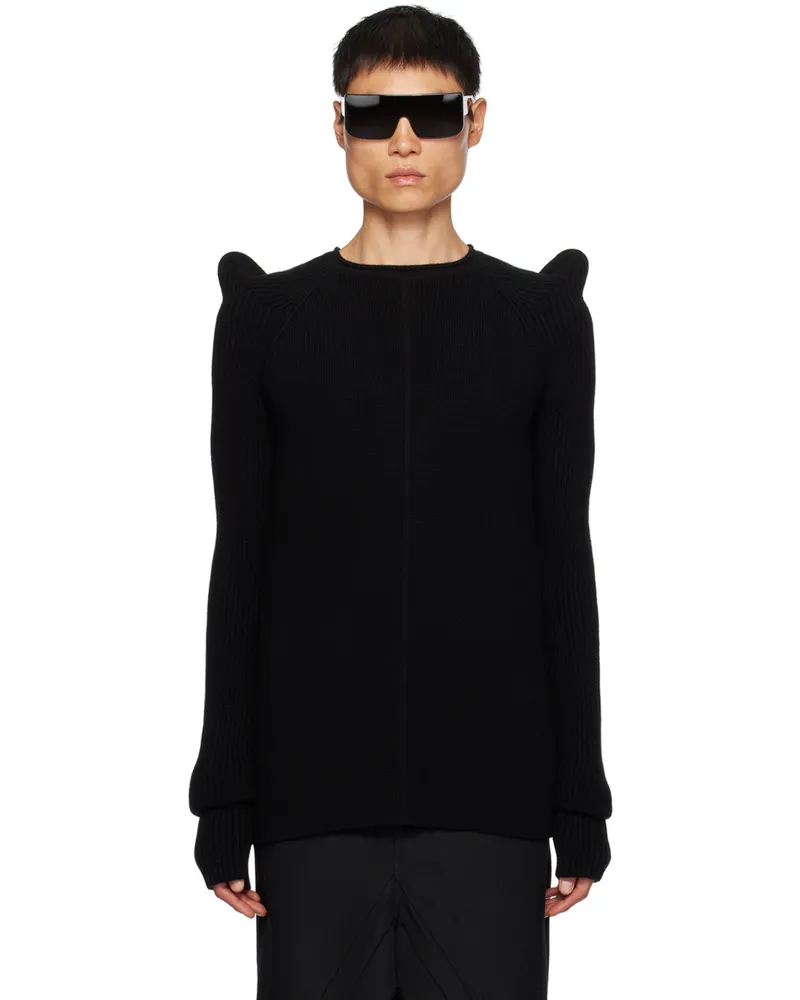 Rick Owens Black Tec Pull Sweater 09