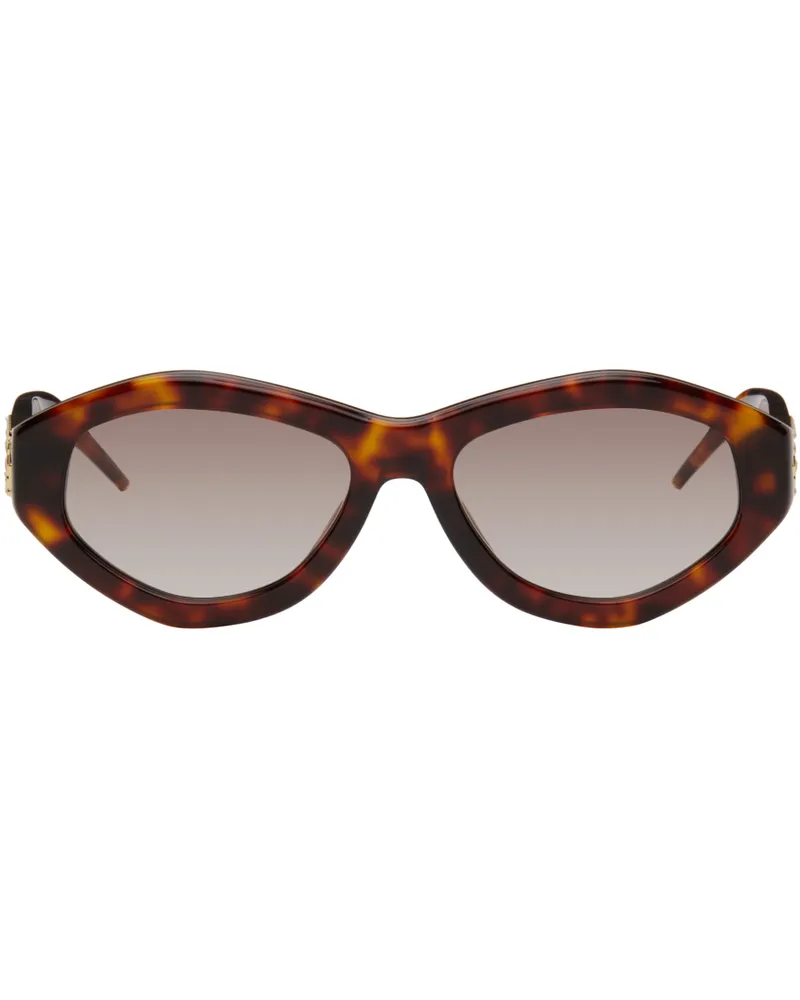 Casablanca Paris Brown Monogram Plaque Sunglasses Brown