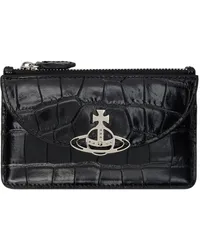 Vivienne Westwood Black Half Moon Card Holder Nblack