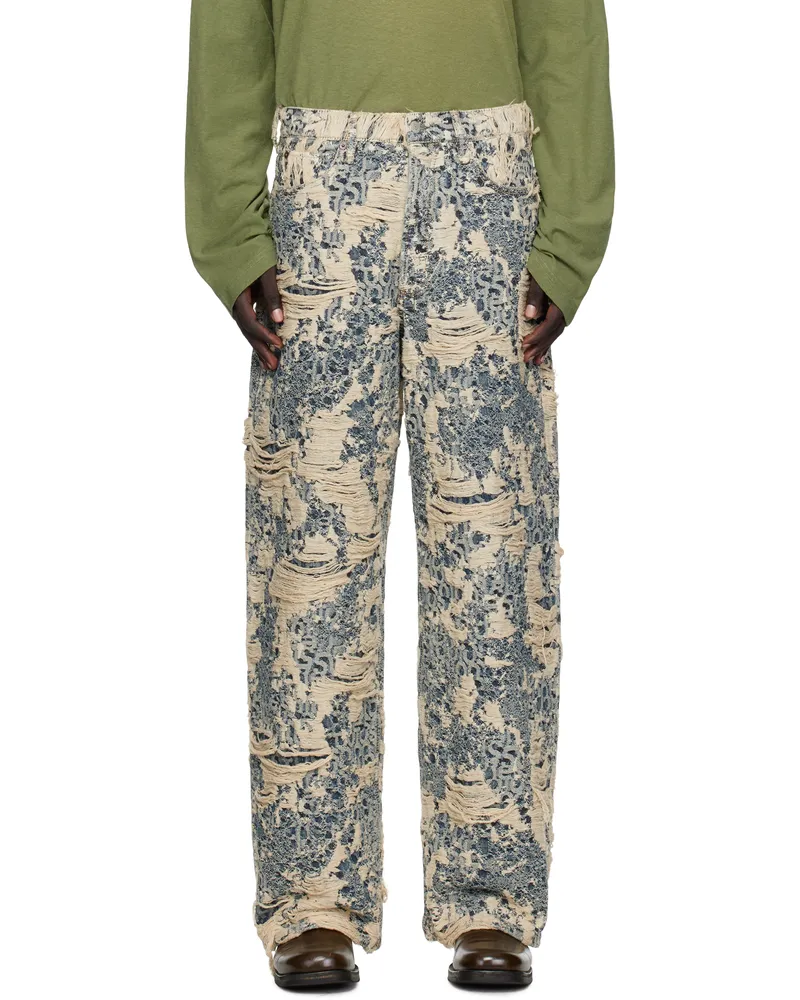 Acne Studios Blue Distressed Jeans 863