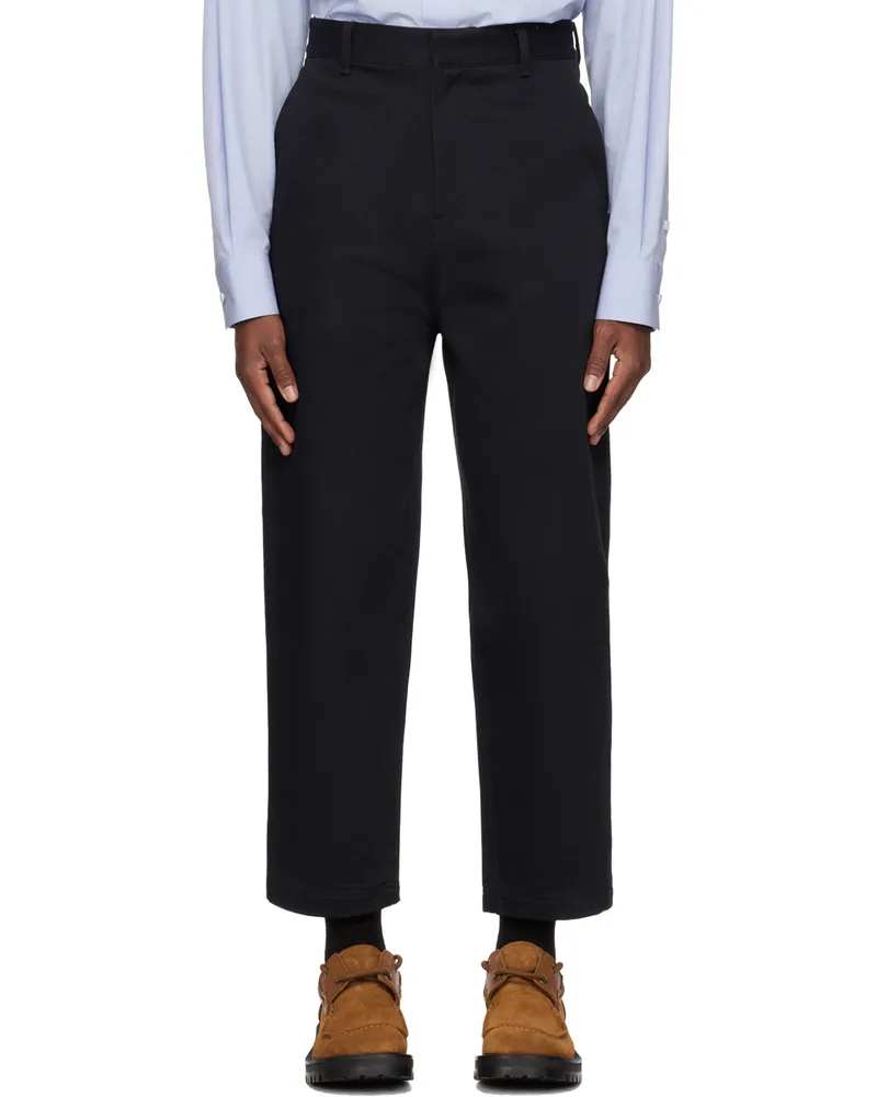 Adererror Navy Significant Zip-Fly Trousers Navy