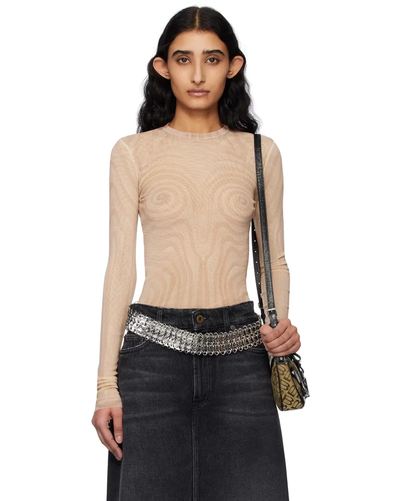 Jean Paul Gaultier Pink 'The Spirale' T-shirt 2026-palepink