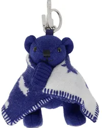 Burberry Blue Thomas Bear Keychain Knight