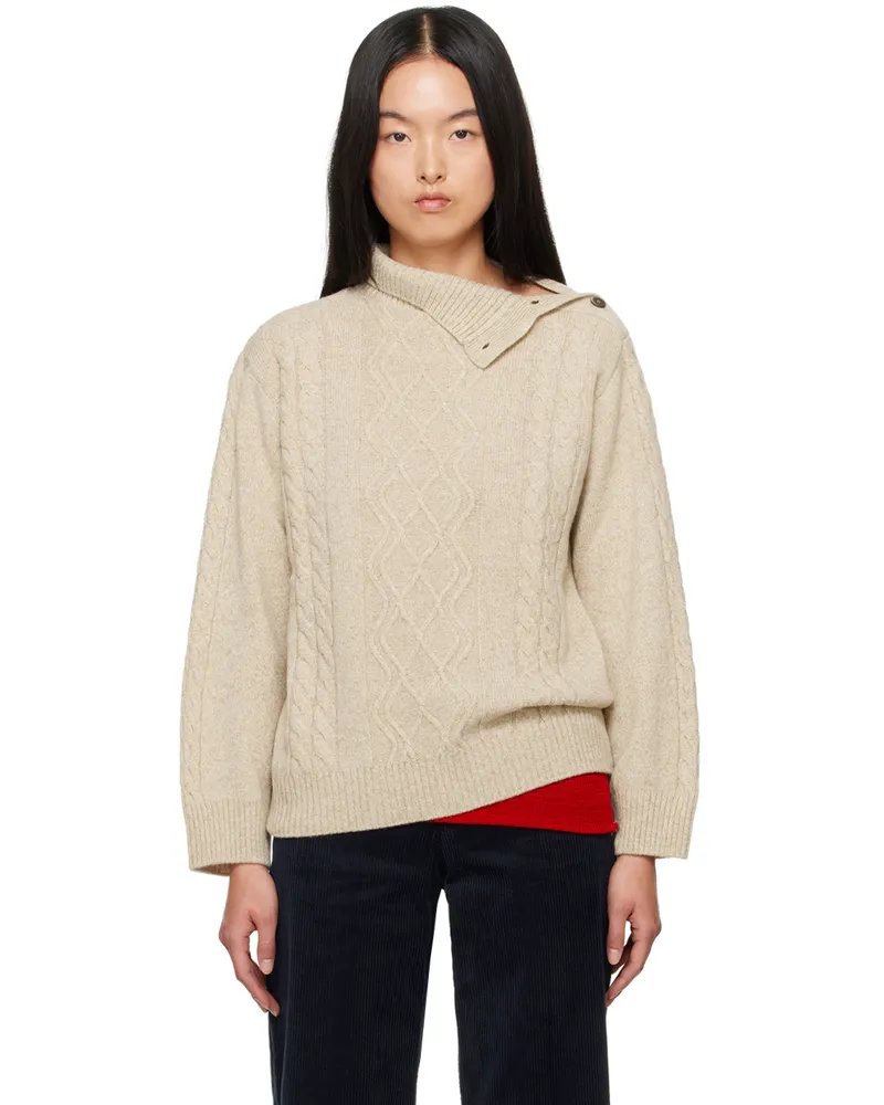 A.P.C. Beige Karen Turtleneck Paa