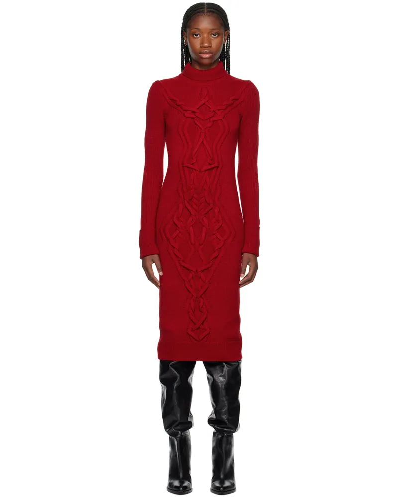 Isabel Marant Red Adrienne Midi Dress 70rd