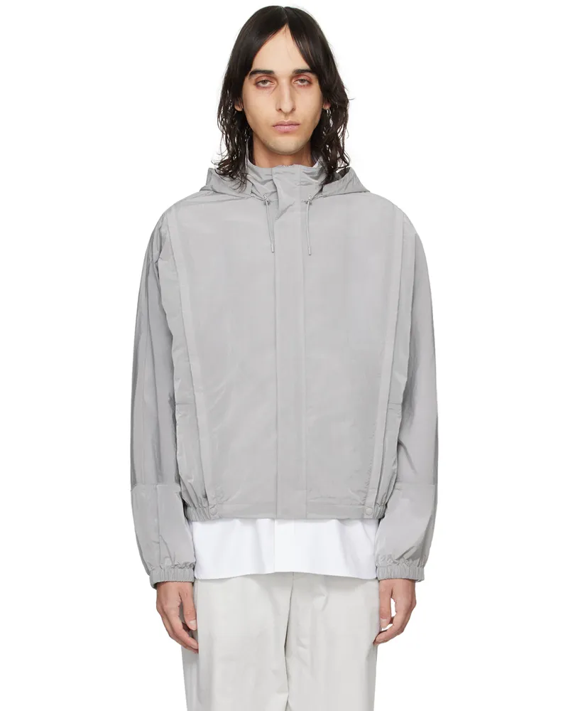SOLID HOMME Gray Paneled Jacket 327g