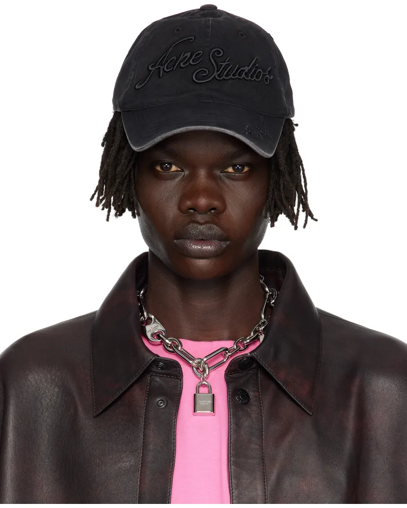 Acne Studios Black Logo Cap 900