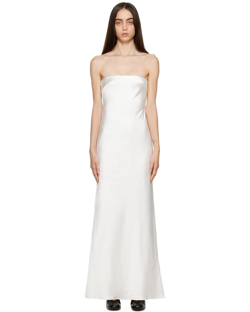 THIRD FORM White Tie Back Maxi Dress Powder