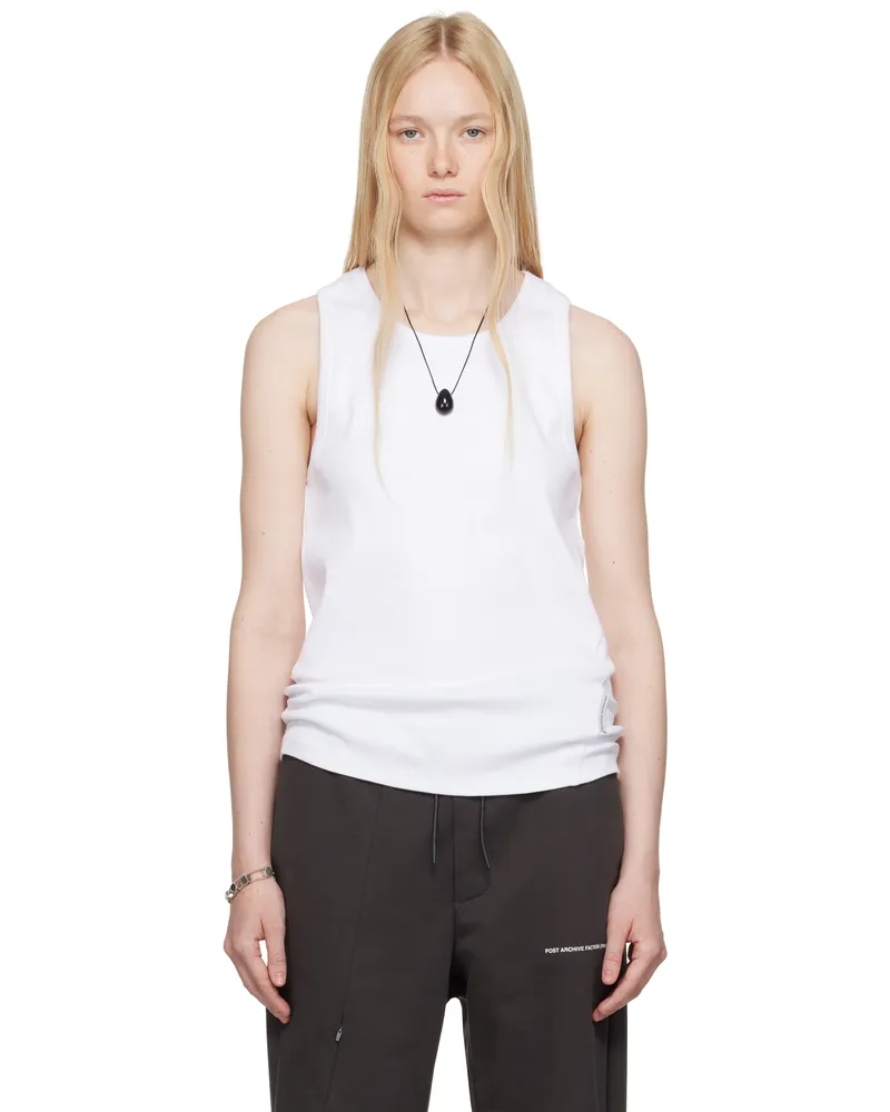 Post Archive Faction White 8.0 Right Sleeveless Tank Top Wht