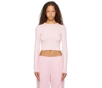 Pink New Vintage Cropped Long Sleeve T-Shirt
