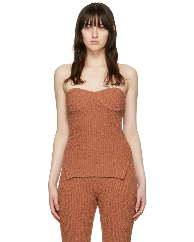 Helmut Lang SSENSE Exclusive Brown Camisole Pecan