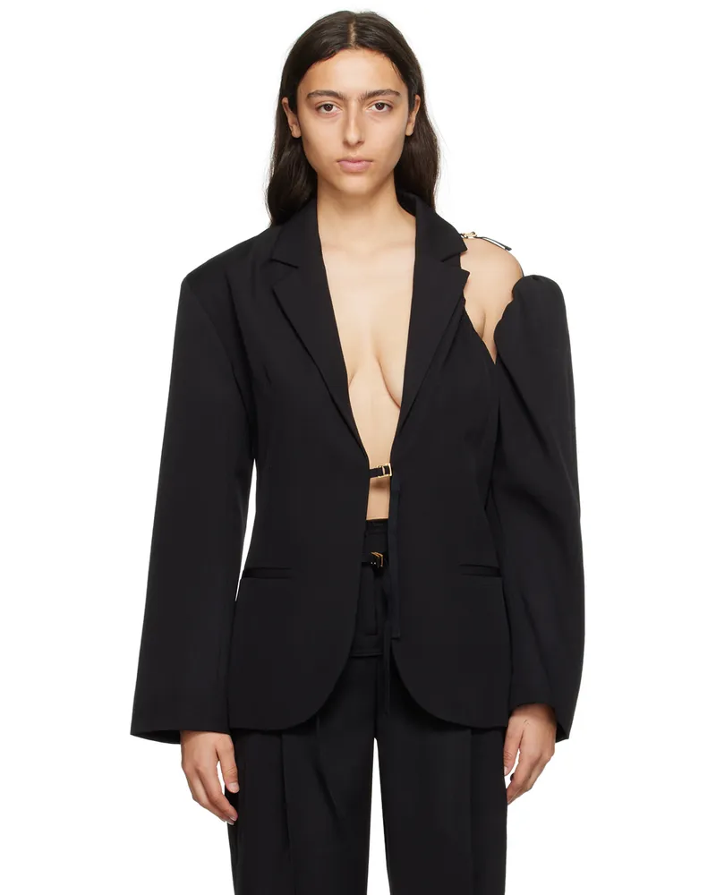 Jacquemus Black Le Chouchou 'La Veste Galliga' Blazer 990
