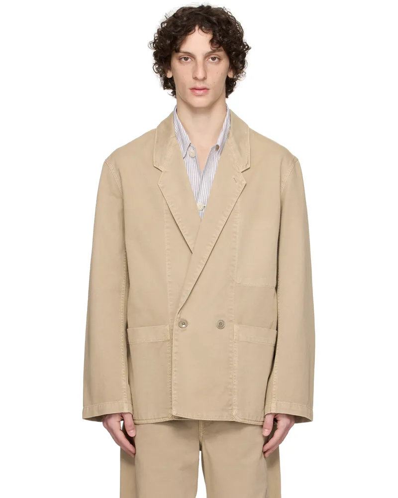 Christophe Lemaire Beige Workwear Blazer Bg223