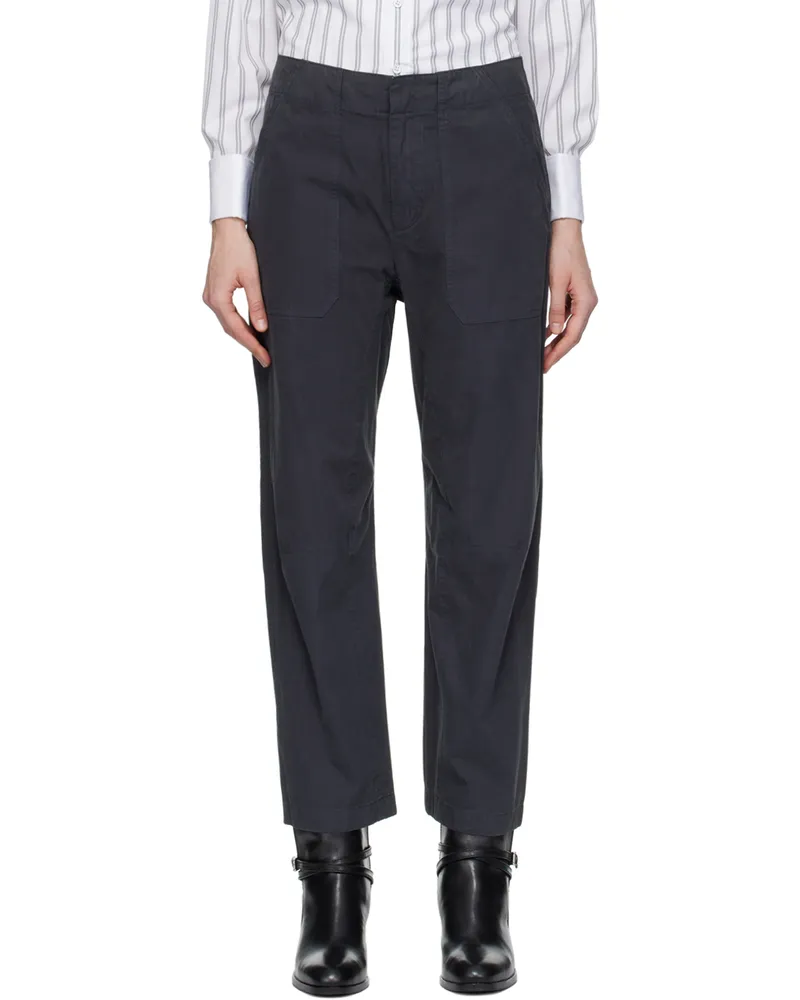 Rag & Bone Gray Leyton Trousers Black